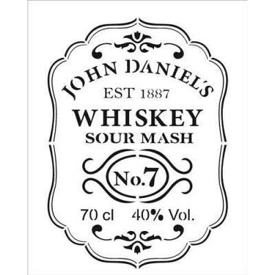 Stencil OPA 2085 Whiskey 20X25cm_OPA2085